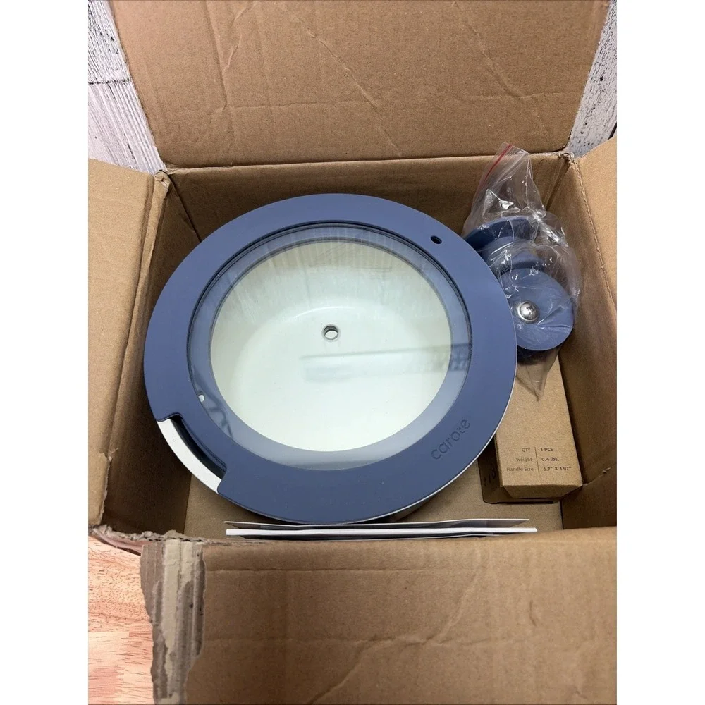 CAROTE 6 Piece Sauce Pan Set Blue With Detachable Handle